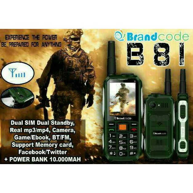 Terlaris Hp GUNUNG Brandcode B81 | Hp Power Bank | Hp GSM Baru