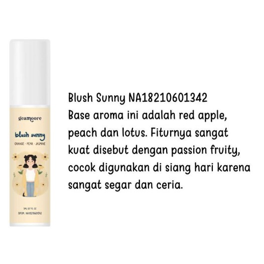 (BPOM) GEAMOORE ADDICTED SERIES Spray 15ml Parfume unisex | Geamoore Parfum Spray 11ml Premium Series-BLUSHSUNNY - 5ML