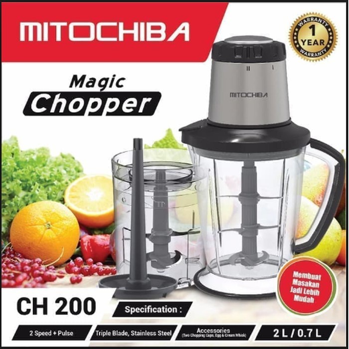 Mitochiba CH 200 Food Chopper Blender Bumbu dan Daging MITO