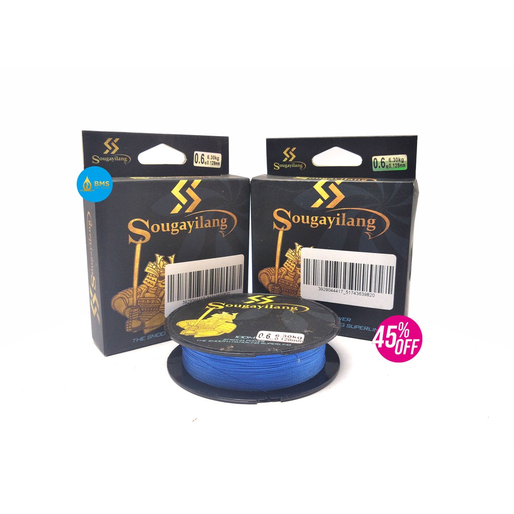 Senar Pancing PE Braided Sougayilang Size 0.12 mm BA025006