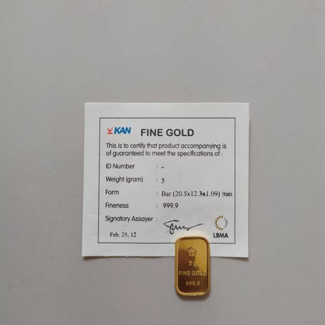 Logam Mulia Antam 5 Gram Kemasan Retro