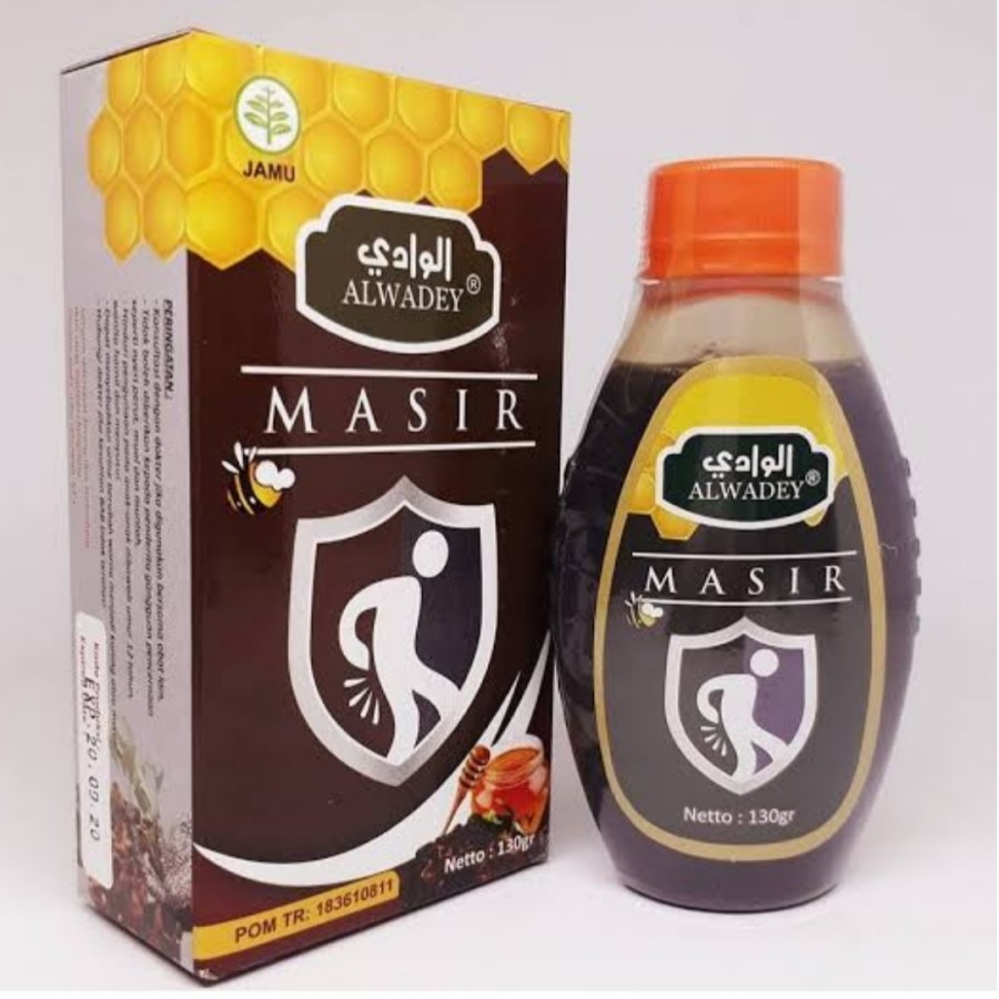 Madu Wasir MASIR  Ambeien Obat Herbal Alwadey 130 gr Asli 100% Original POM BPOM