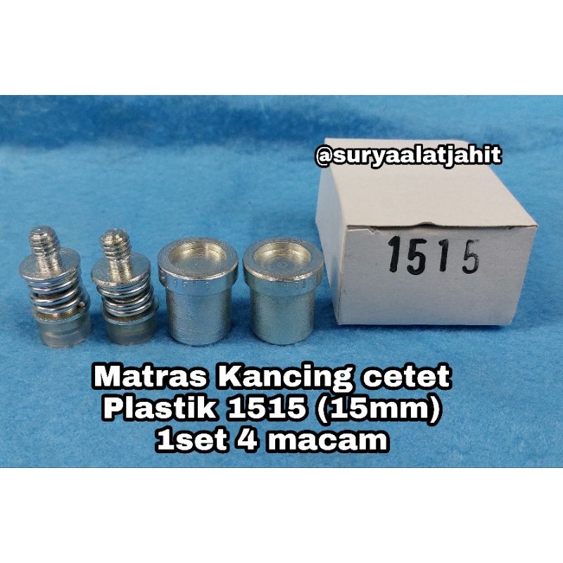 Matras Kancing Plastik 1515/15mm 1set @4mcm =rp.59.000/set