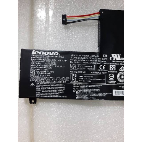 Original Baterai Lenovo Flex 3 1470 1480 1580 L14M3P21 L14L3P21