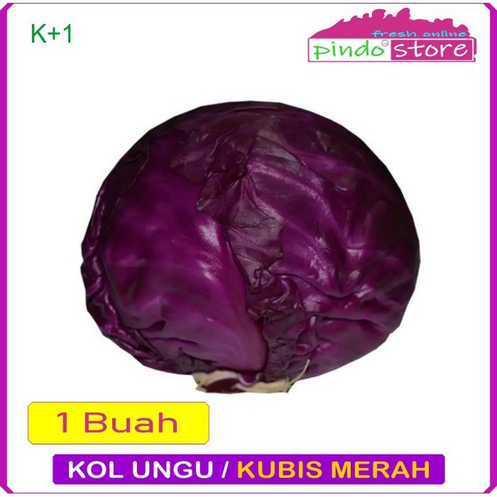 

KOL UNGU / KOL MERAH / KUBIS UNGU/ KUBIS MERAH/ RED CABBAGE 1KG