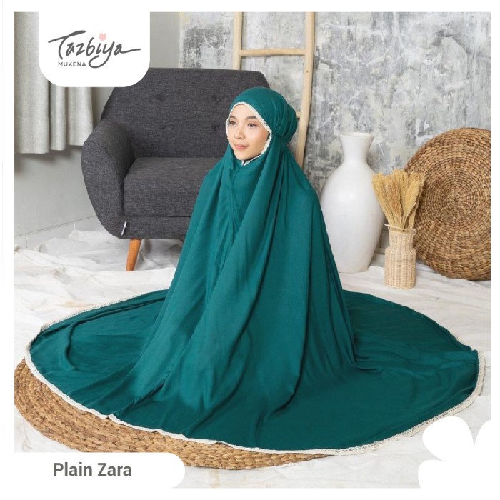 MUKENA TAZBIYA RENDA PLAIN ZARA ALLSIZE