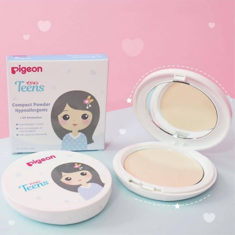 PIGEON TEENS COMPACT POWDER HYPOALLERGENIC / PIGEON TEEN POWDER / BEDAK PIGEON TEENS