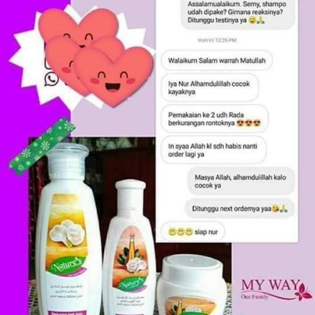 Perawatan untuk rambut rontok dan lemah dari My Way Rp.19.000-Rp.26.000