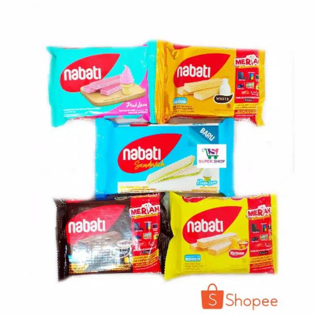 

Wafer nabati 50gr (5 rasa) Harga per karton