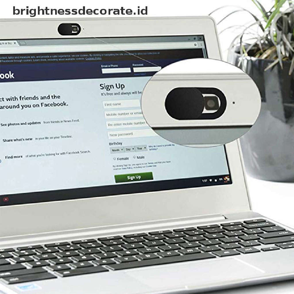 (birth) Cover Pelindung Lensa Kamera Webcam Model Geser Untuk Laptop / Handphone