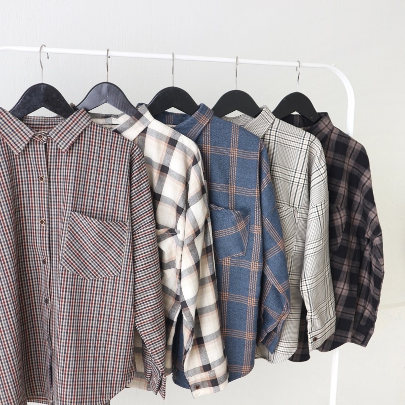 ANNA SHIRT / KEMEJA TARTAN WANITA-3
