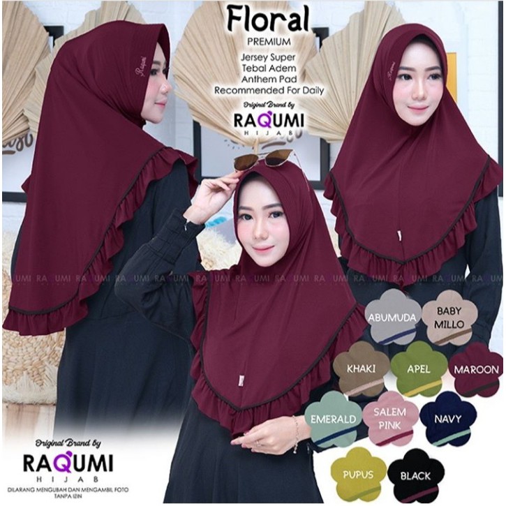 HIJAB INSTANT FLORAL ORI DG