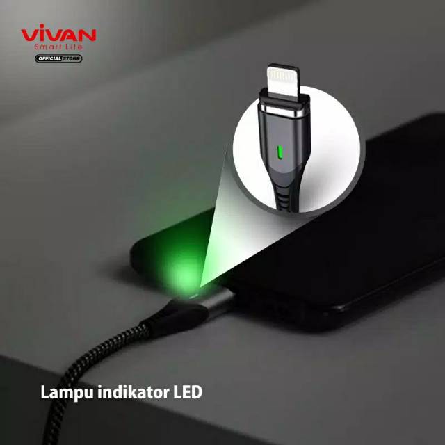 Vivan MGL100 Magnetic Charging Lightning Cable