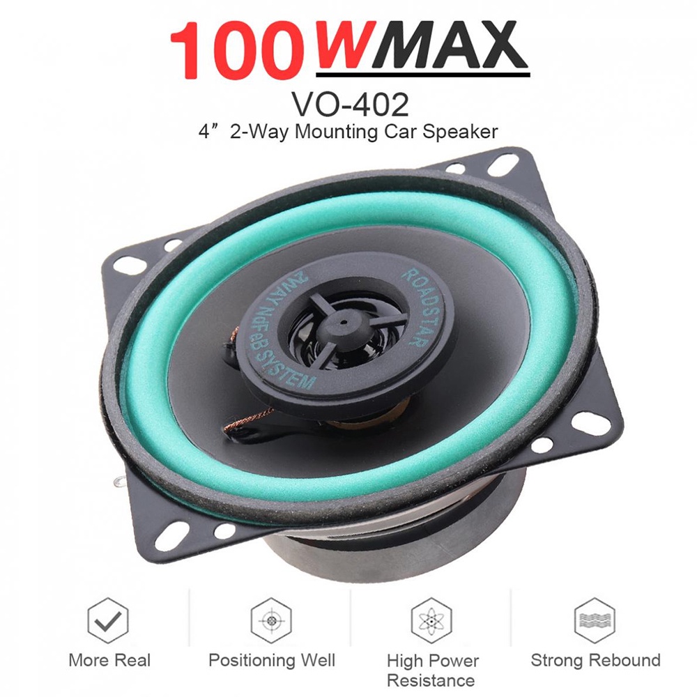 Speaker Mobil Suara HiFi Berkualitas 4 Inch 100W - 6.5 Inch 160W 1 Pcs