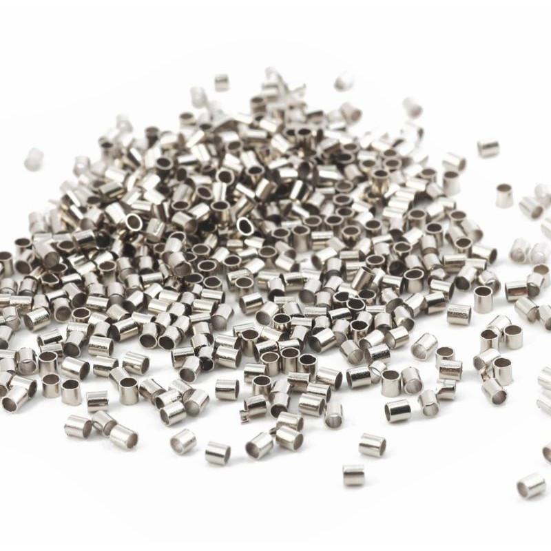 3gr stopper besi crimp end bulat merica lada dan tabung bambu