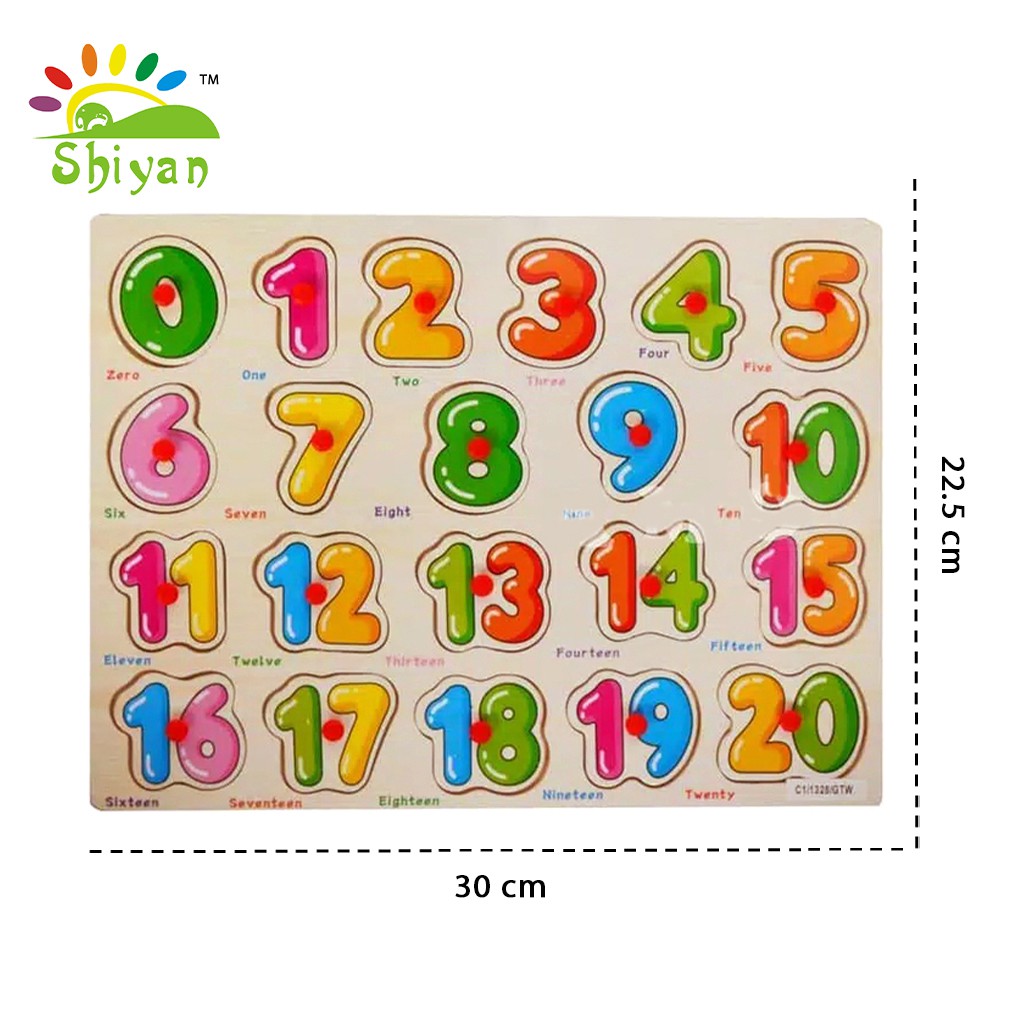 [Shiyan] mainan puzzle kayu bergambar mainan edukasi anak kids education toys wood letters-JM-3