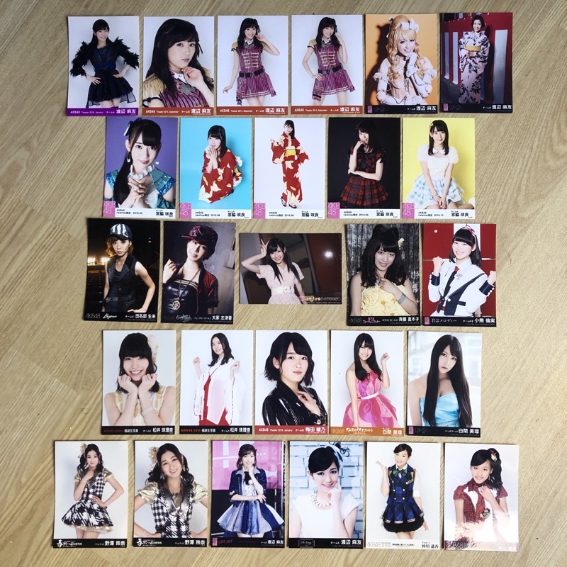 OFFICIAL PHOTO PACK AKB48 MEMBER WATANABE MAYU, SHIROMA MIRU, MIYAWAKI SAKURA, NAKAGAWA HARUKA, MATS