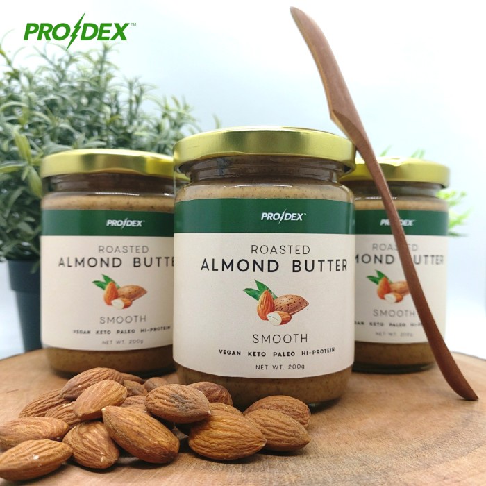 

Prodex Roasted Almond Butter 200g - 100% Pure and Natural