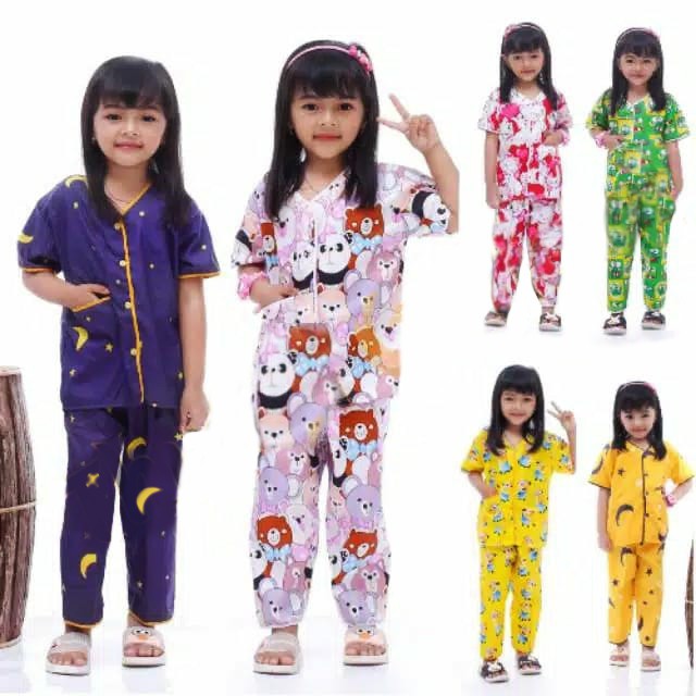 Setelan Piyama Anak All Motif Terbaru &amp; Terlaris 0 - 5 THN 2021