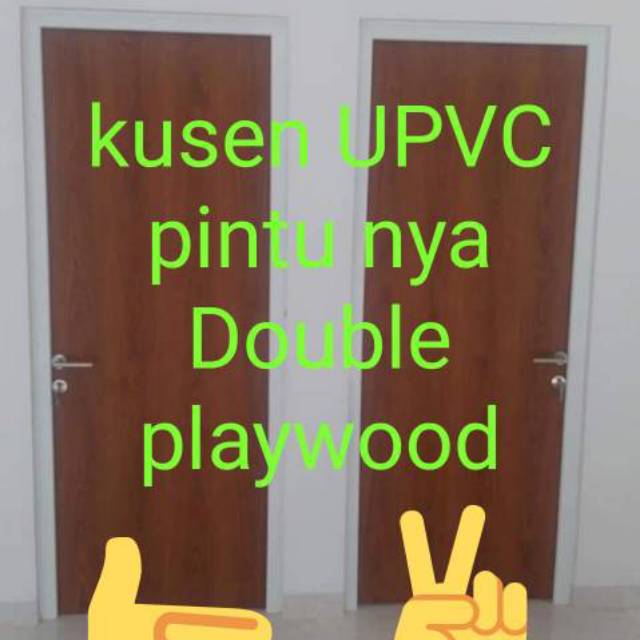 Kusen UPVC + Daun pintu Lengkap @Rp.2,6juta
