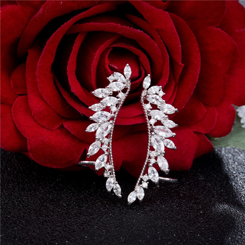 Anting Pesta Silver Perak S925 Wanita Murah AAS007 motif bunga cocok hadiah