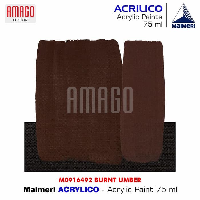 MAIMERI ACRILICO - ACRYLIC PAINT - BURNT UMBER - 75ML - M0916492