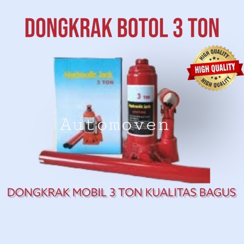 3 ton dongkrak botol hydraulic jack 3 Ton