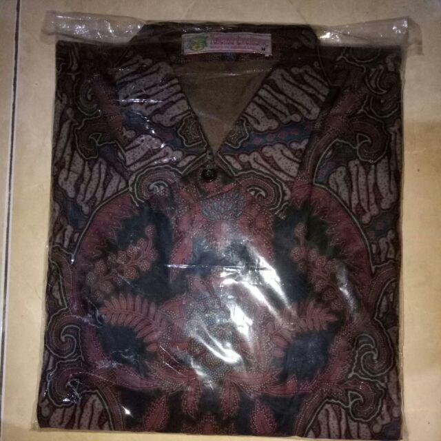 Kemeja Batik Prabu Bahan Katun Baturaden Reguler Fit A602