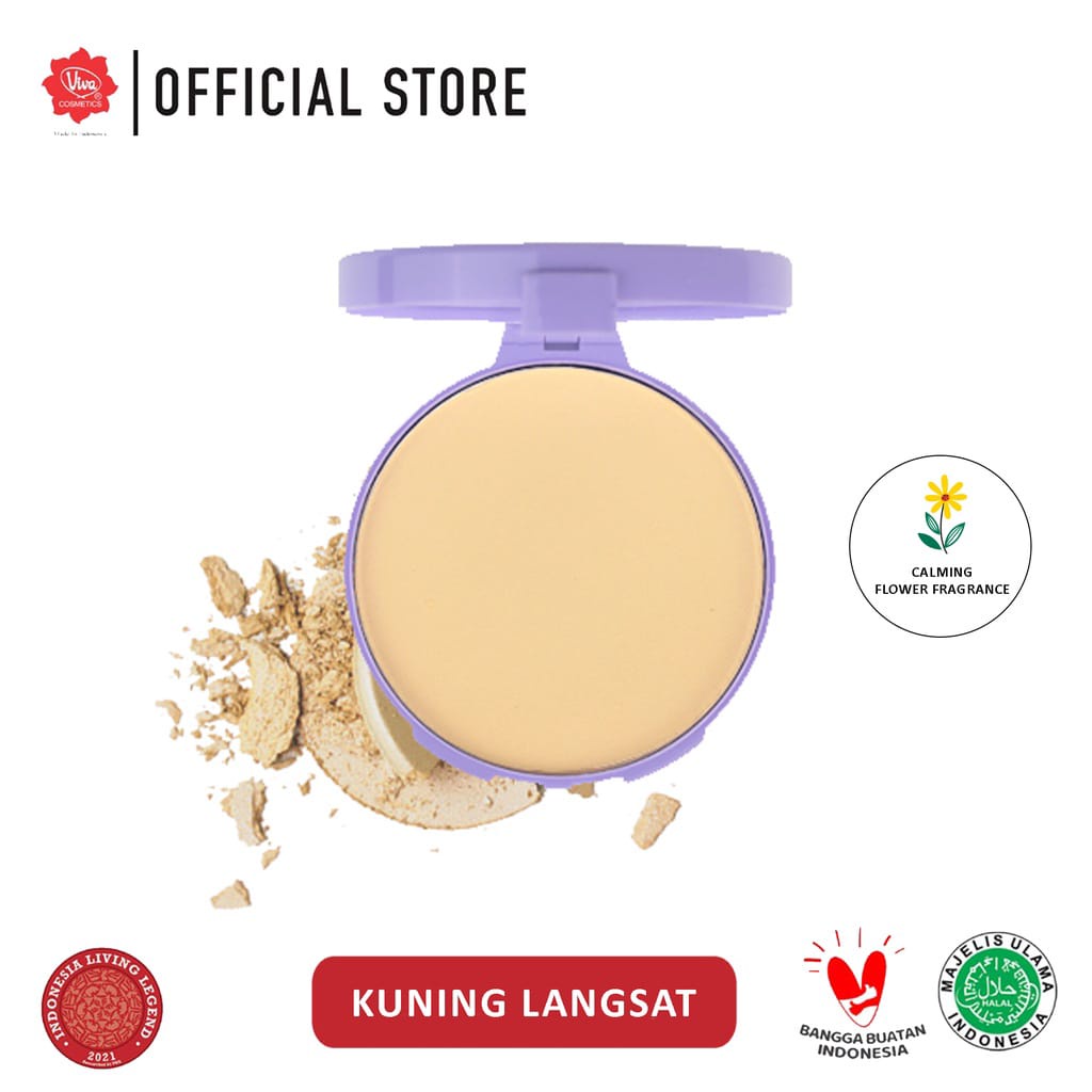 VIVA Compact Powder Lilac (tersedia 3 varian warna) Kosmetik Arjuna