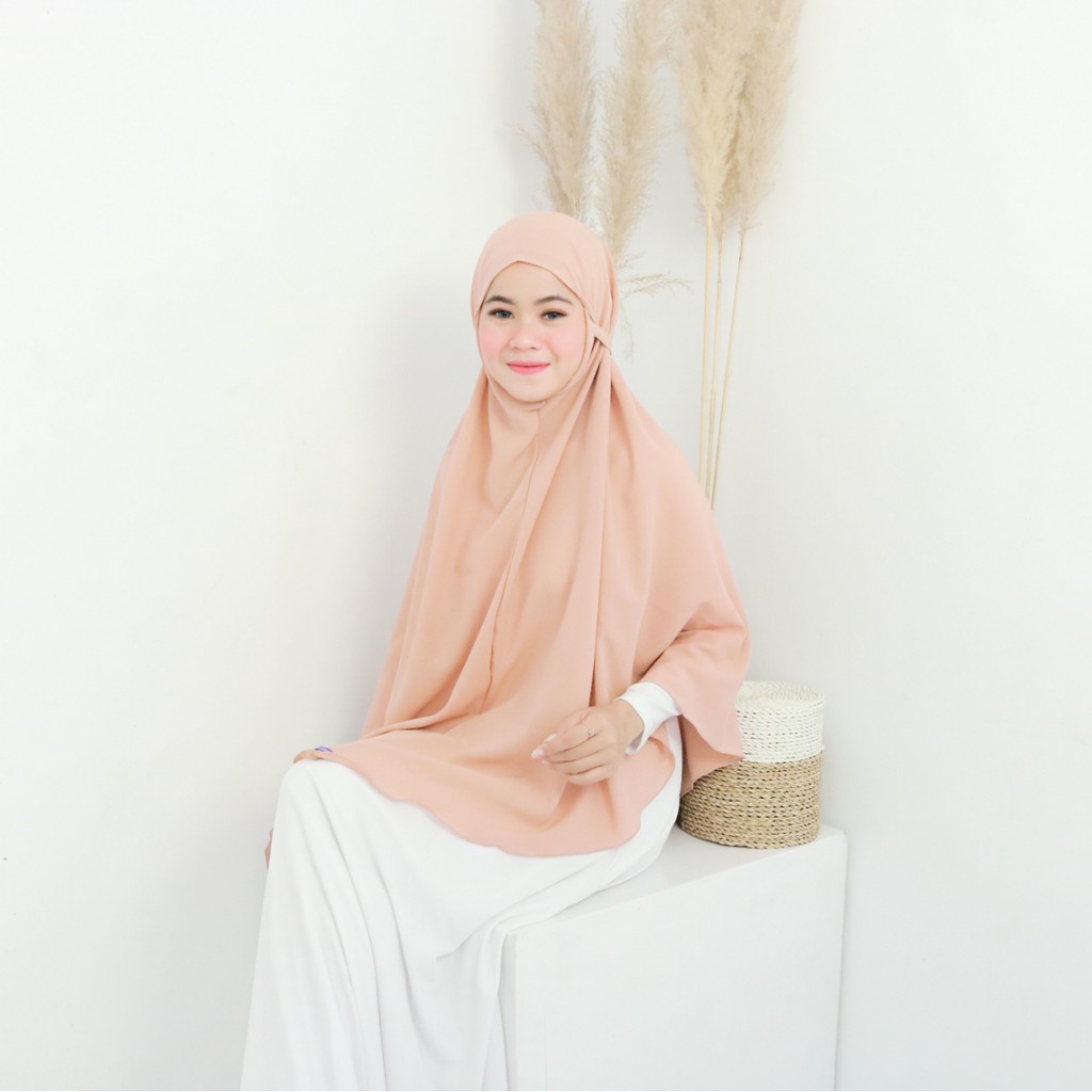 Jilbab Instan Bergo Maryam Jumbo Diamond  I Khimar Jumbo Tali Non Pet