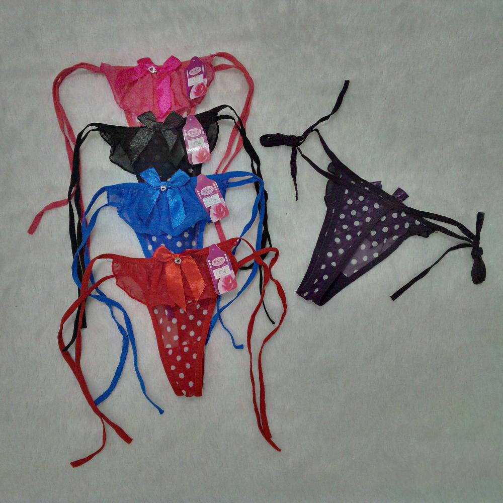 Celana Dalam G String Tali Samping 4758 Polkadot