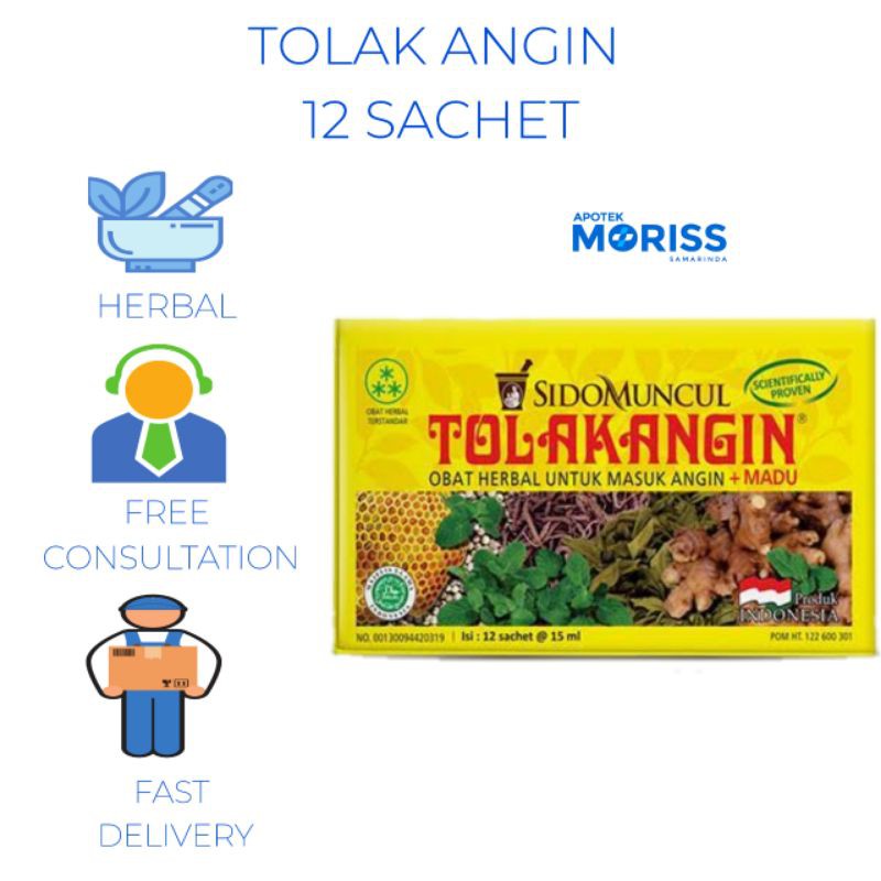

Tolak angin/sidomuncul sachet (1 BOX ISI 12)