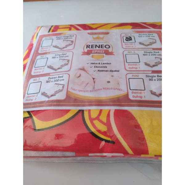 Sprei Reneo motif club bola Manchester United (MU)