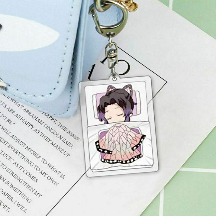 demon slayer kimetsu yaiba nezuko tanjiro shinobu giyuu inosuke husbu waifu keychain gantungan kunci