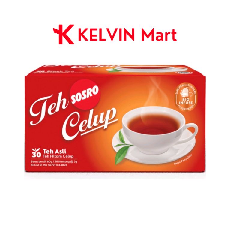 

Sosro Teh Celup Black Tea Box 30x2g