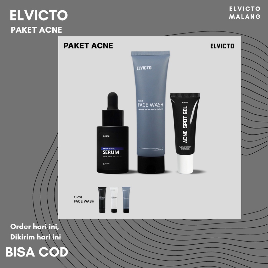 PAKET PENYEMBUHAN JERAWAT | ACNE PACKAGE ELVICTO