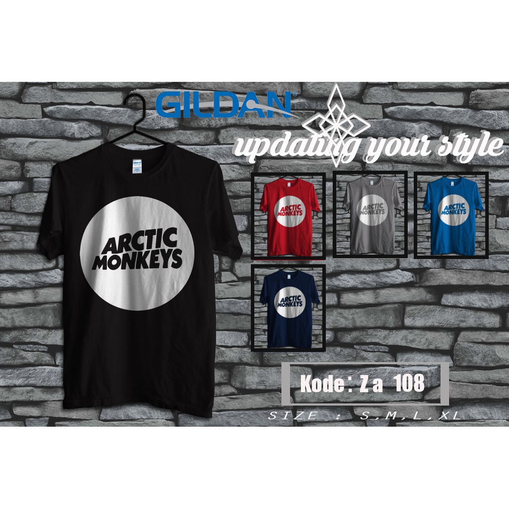 kaos arctic monkeys original gildan za108