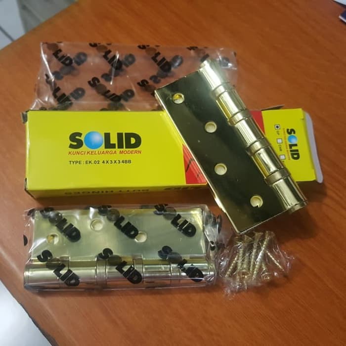Engsel Solid 4" / Engsel Pintu 4" Solid / Engsel 4" Solid / Engsel Solid