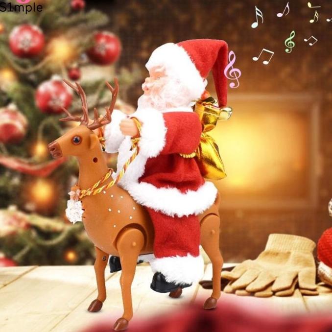 

AGS MURMERR [READY STOCK] CHRISTMAS GIFT ELECTRIC SANTA CLAUS RIDING A DC452CD3