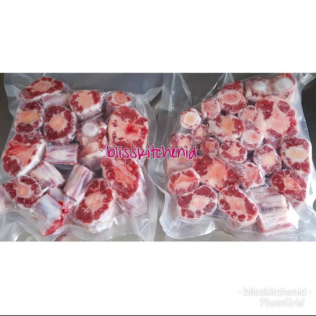 

Buntut Sapi AUS Impor / Oxtail Kualitas Super ukuran 2-4cm 500gr
