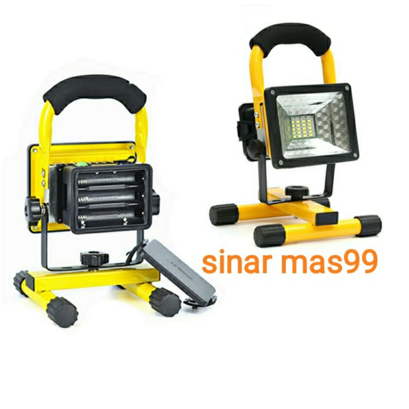 LAMPU KAP SOROT LAMPU FLOOD LIGHT EMERGENCY PORTABLE KAP SOROT DARURT RGB 30 WATT