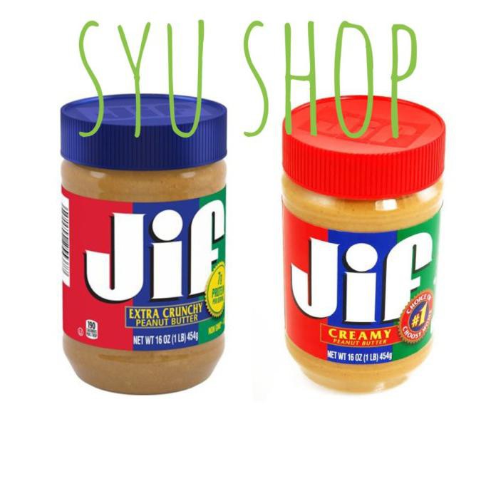 

JIF PEANUT BUTTER 454 GR EXTRA CRUNCHY CREAMY SELAI KACANG SKIPPY USA - CRUNCHY