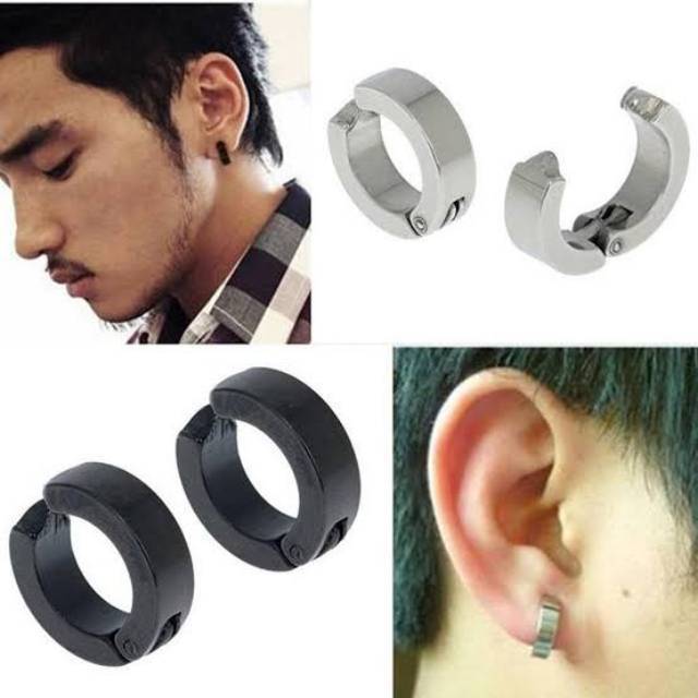 Anting Capit - Clip Tanpa Tindik Bahan Titanium