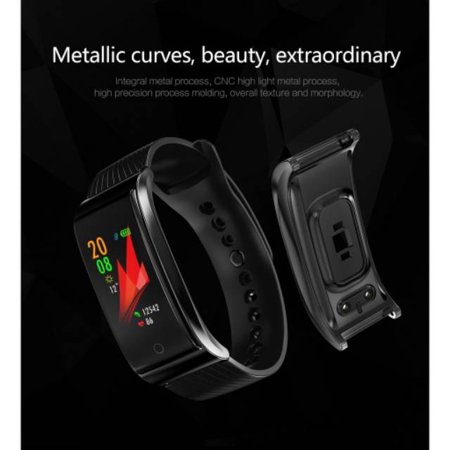 F4 Fashion Smartband Smart Fitness Bracelet Monitor Oksigen Tekanan Darah dan Detak Jantung