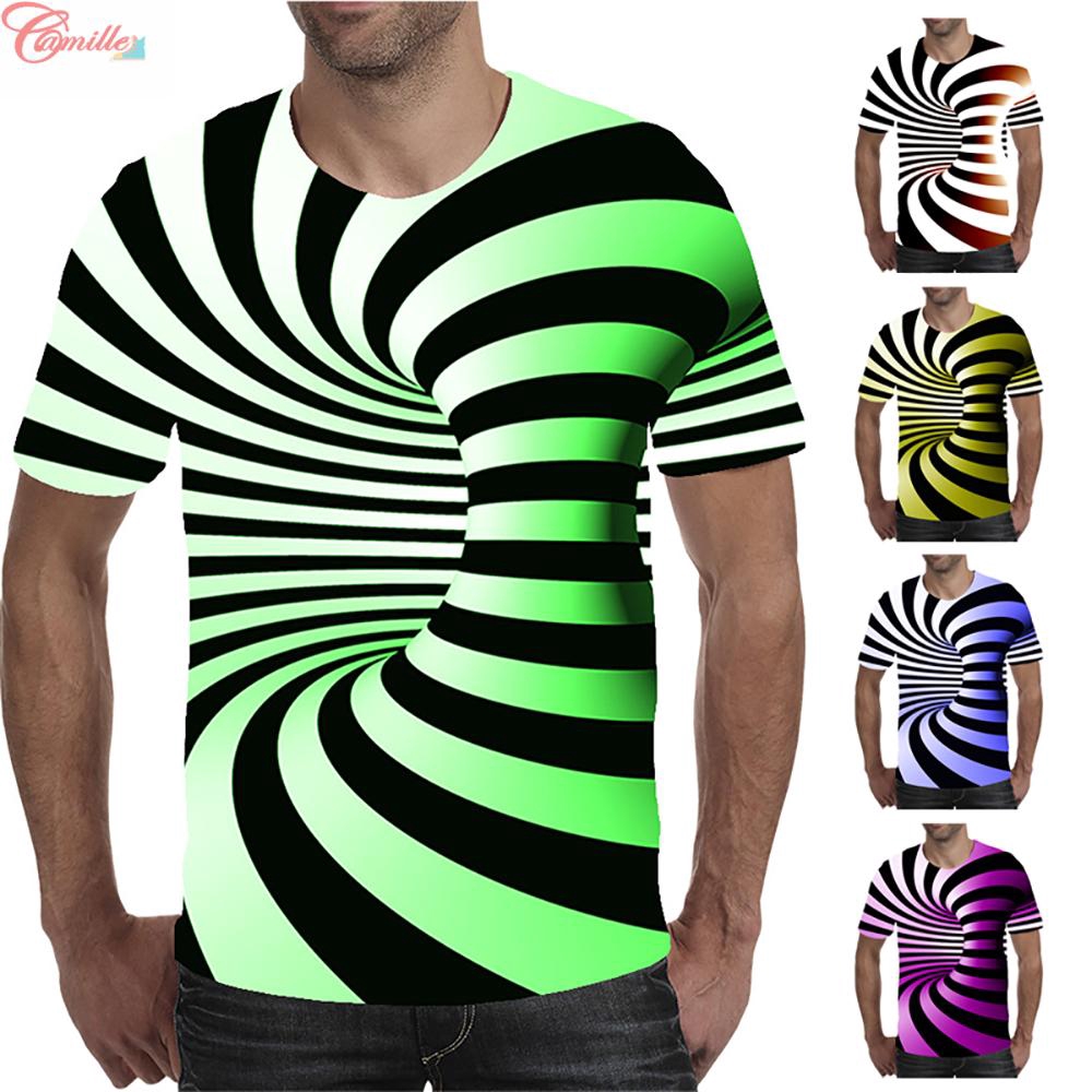 Kaos T Shirt Slim Fit Pria Round Neck Lengan Pendek Motif Grafik 3d Untuk Olahraga Shopee Indonesia