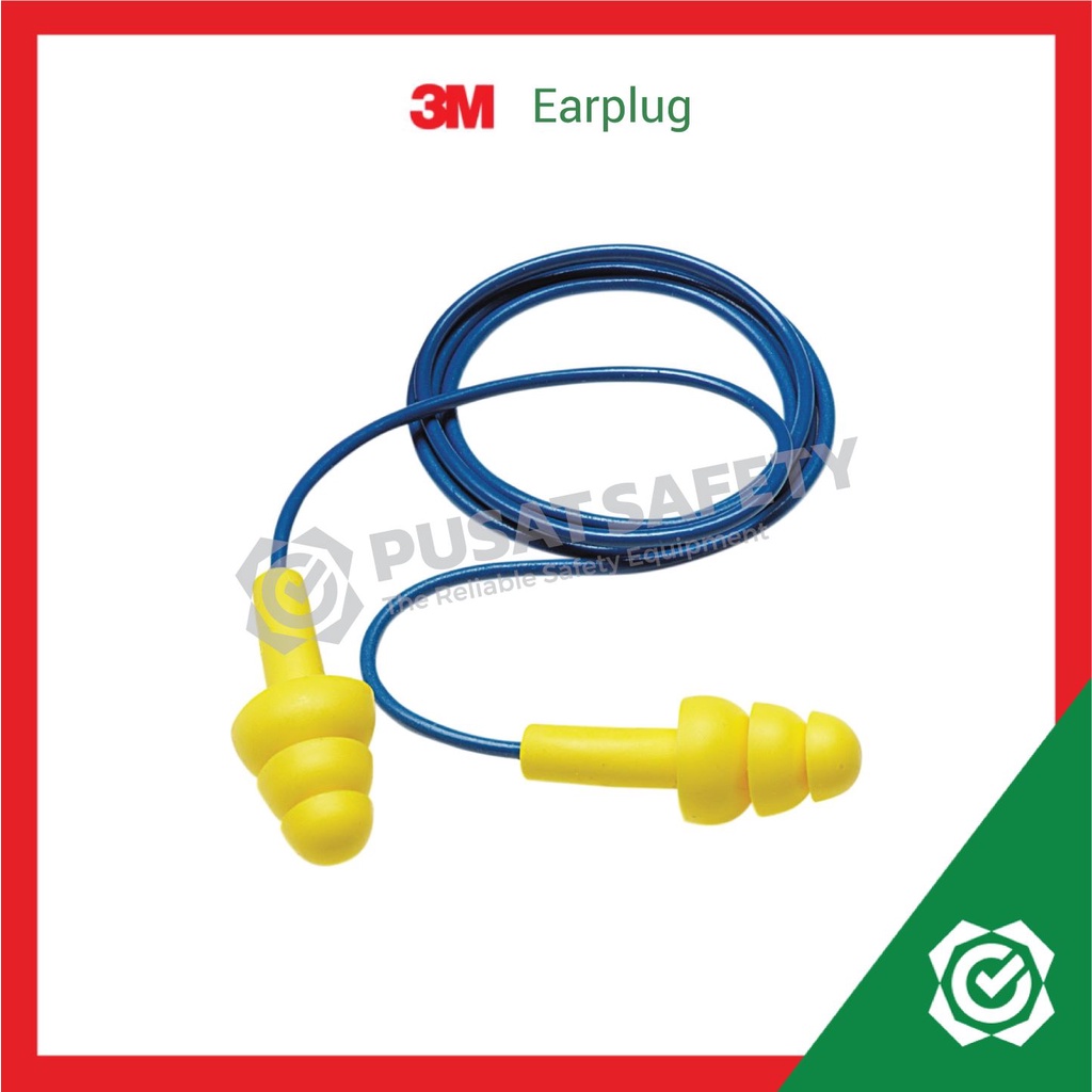 Earplug Ultrafit Reusable Penutup Penyumbat Telinga 3M Series 340-4004 Tanpa Casing