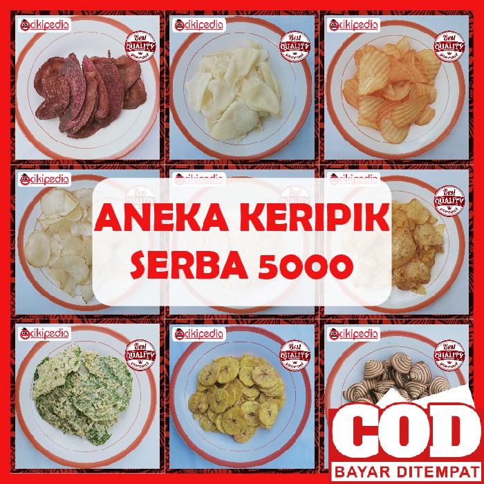 

KERIPIK SERBA 5 RIBU CEMILAN / SNACK / MAKANAN RINGAN ENAK - CIKIPEDIA