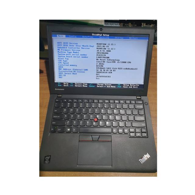 laptop lenovo thinkpad x250 ci5 gen 5 ram 8gb ssd256 240gb mulusss dan berkualitas