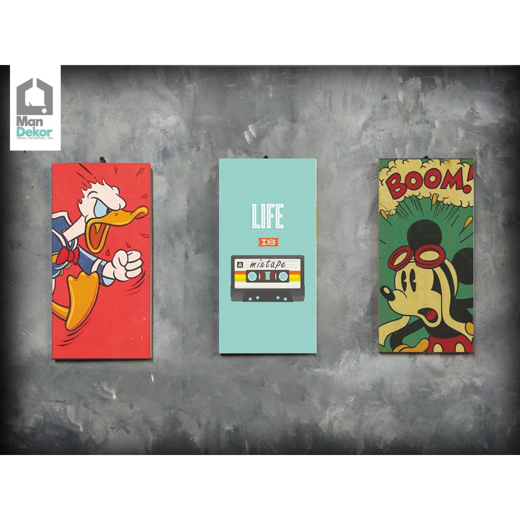 Poster Frameless MDF 15 x 30 cm - Poster Wall decor - Poster Minimalis - Poster vintage