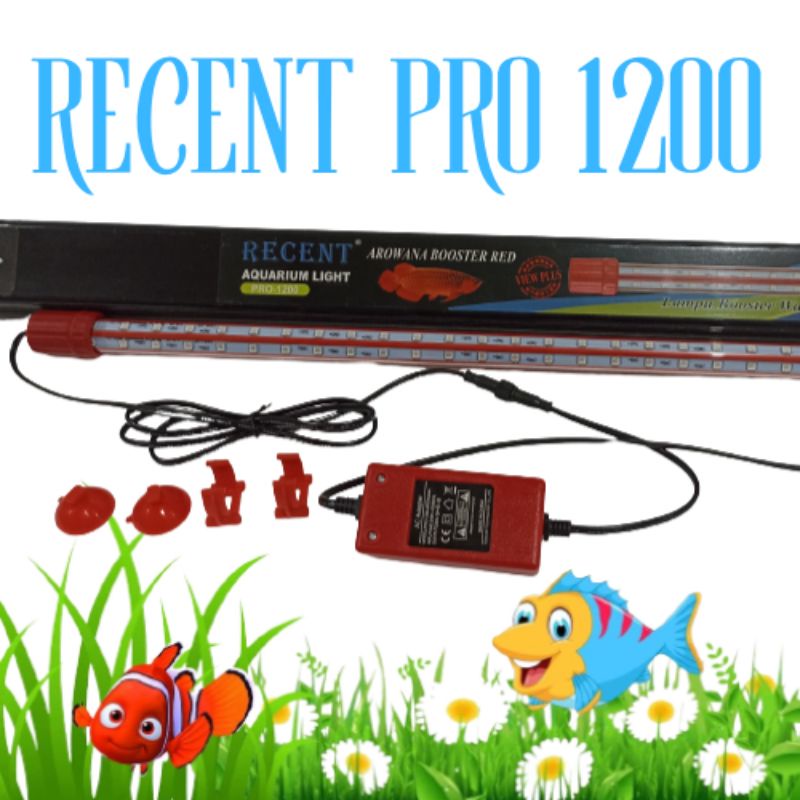 RECENT PRO 1200 Lampu arowana view booster red arowana